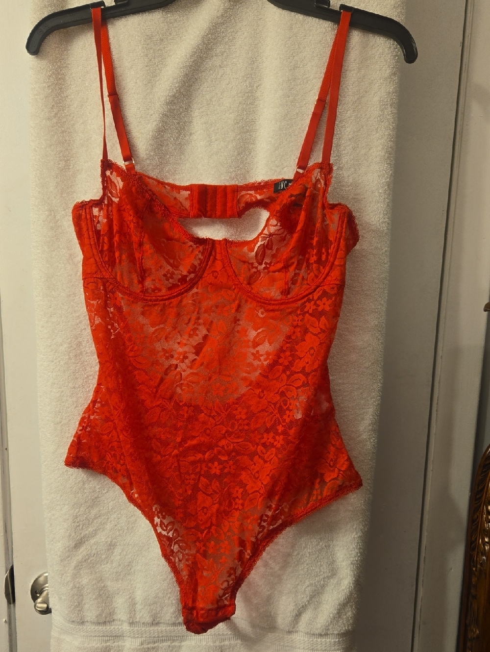 Red Lace Bodysuit
